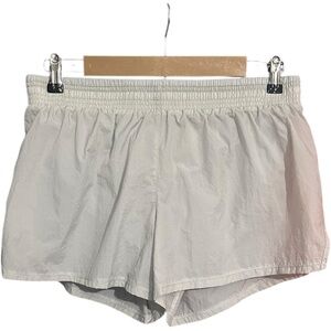 Nike Womens Nylon Running Shorts Gray Size L